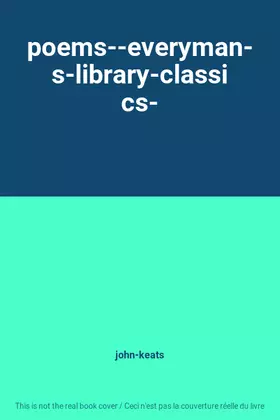 Couverture du produit · poems--everyman-s-library-classics-