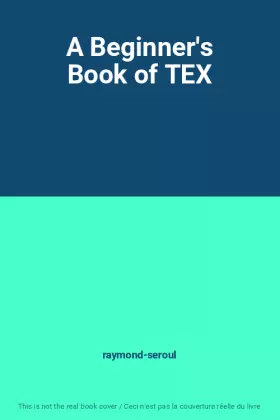 Couverture du produit · A Beginner's Book of TEX