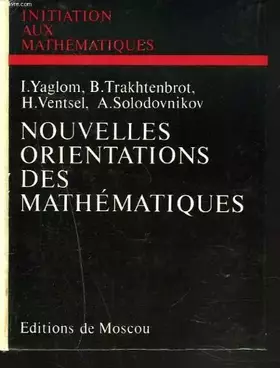 Couverture du produit · NOUVELLES ORIENTATIONS DES MATHEMATIQUES.