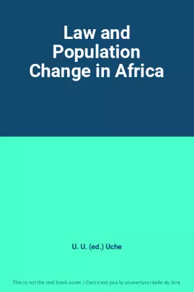 Couverture du produit · Law and Population Change in Africa