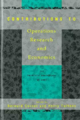 Couverture du produit · Contributions to Operations Research and Economics