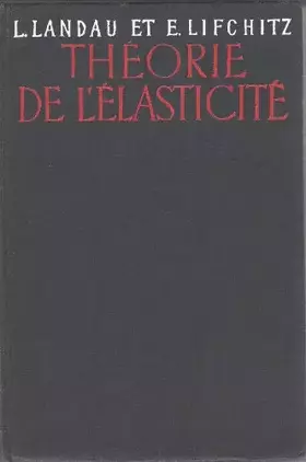 Couverture du produit · THEORIE DE L ELASTICITE TOME VII