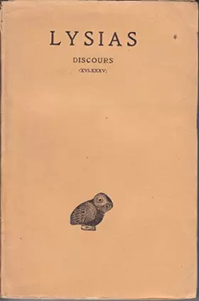 Couverture du produit · Lysias Discours - Tome II