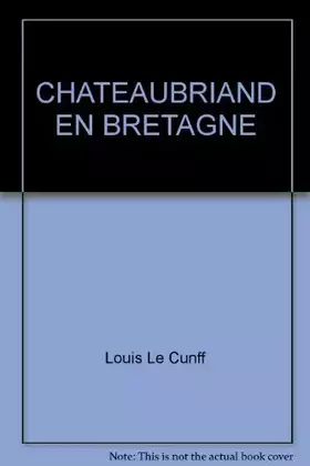 Couverture du produit · CHATEAUBRIAND EN BRETAGNE