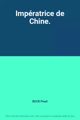 Couverture du produit · Impératrice de Chine.