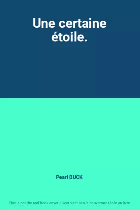 Couverture du produit · Une certaine étoile.