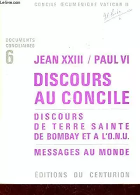Couverture du produit · DISCOURS AU CONCILE