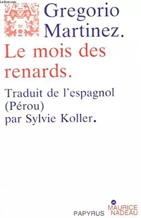 Couverture du produit · Le mois des renards