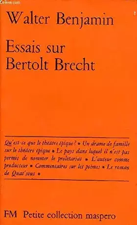 Couverture du produit · Essais sur Bertolt Brecht