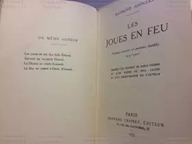 Couverture du produit · LES JOUES EN FEU.POEMES.