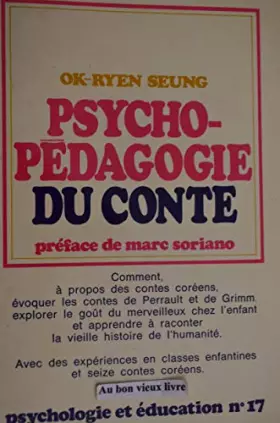 Couverture du produit · PSYCHO-PEDAGOGIE DU CONTE