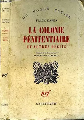 Couverture du produit · LA COLONIE PENITENTIAIRE ET AUTRES RECITS.