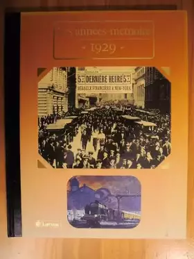Couverture du produit · LES ANNEES MEMOIRE.1929.