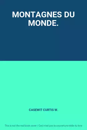 Couverture du produit · MONTAGNES DU MONDE.