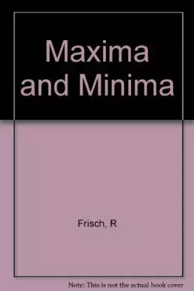 Couverture du produit · Maxima and Minima
