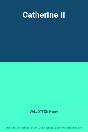 Couverture du produit · Catherine II