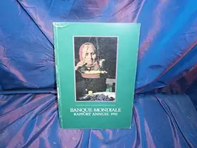Couverture du produit · Banque mondiale rapport annuel 1992