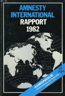 Couverture du produit · Amnesty International - Rapport 1982