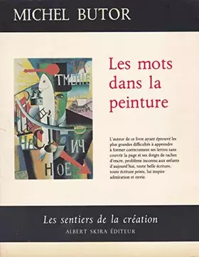 Couverture du produit · Les mots dans la peinture