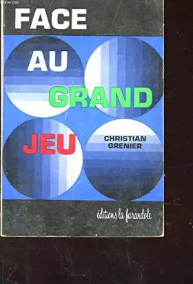 Couverture du produit · Face au grand jeu