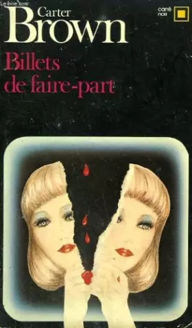Couverture du produit · Billets de faire - part. collection : carre noir n° 327