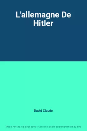 Couverture du produit · L'allemagne De Hitler