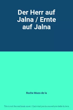 Couverture du produit · Der Herr auf Jalna / Ernte auf Jalna