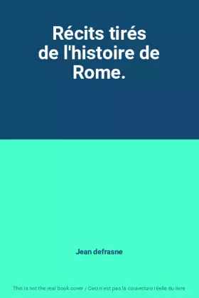 Couverture du produit · Récits tirés de l'histoire de Rome.