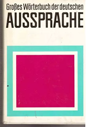 Couverture du produit · Großes Wörterbuch der deutschen Aussprache