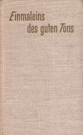 Couverture du produit · Gertrud Oheim: Einmaleins des guten Tons