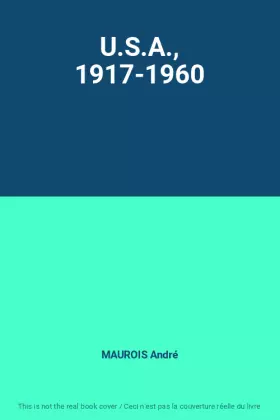Couverture du produit · U.S.A., 1917-1960