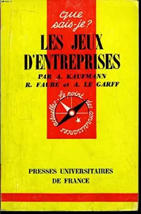 Couverture du produit · Que sais-je? N° 892 Les jeux d'entreprises