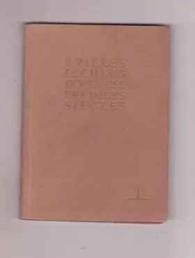 Couverture du produit · Prieres eucharistiques des premiers siecles