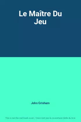 Couverture du produit · Le Maître Du Jeu