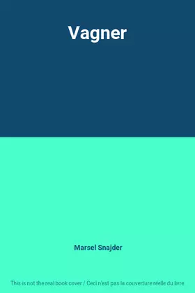 Couverture du produit · Vagner