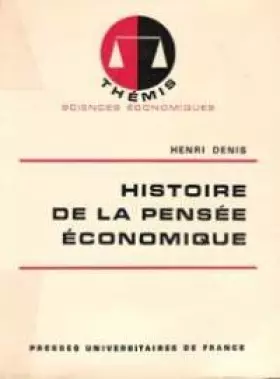 Couverture du produit · Histoire de la pensee economique
