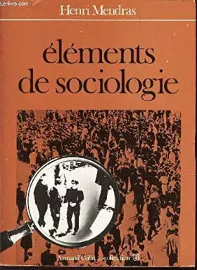 Couverture du produit · ELEMENTS DE SOCIOLOGIE