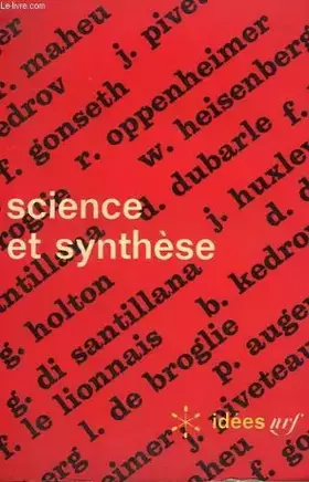 Couverture du produit · Science et synthese. collection : idees n° 137