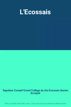 Couverture du produit · L'Ecossais