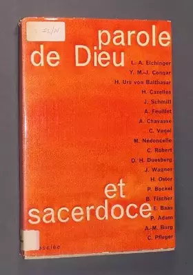 Couverture du produit · Parole de Dieu et sacerdoce