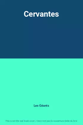 Couverture du produit · Cervantes