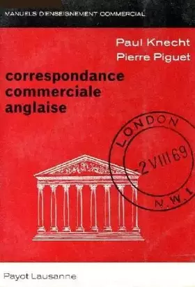 Couverture du produit · Correspondance Commerciale Anglaise