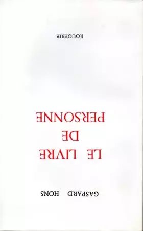 Couverture du produit · Le livre de personne