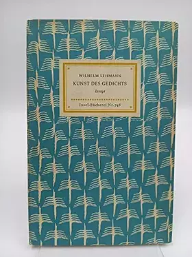 Couverture du produit · Kunst des Gedichts