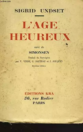 Couverture du produit · L'AGE HEUREUX suivi de SIMONSEN
