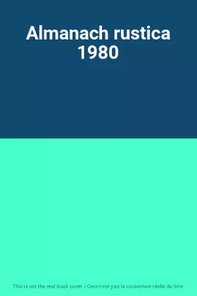 Couverture du produit · Almanach rustica 1980