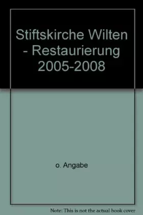 Couverture du produit · Stiftskirche Wilten - Restaurierung 2005-2008 - bk1529