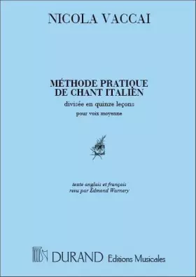 Couverture du produit · Methode de Chant Mezzo-Piano (Fr-Angl Chant