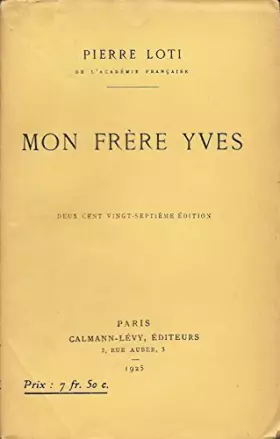 Couverture du produit · Mon Frère Yves