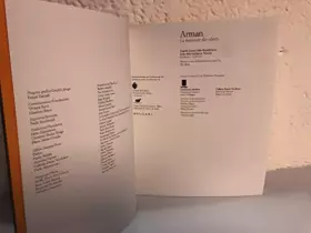 Couverture du produit · Arman: la traversee des objets.